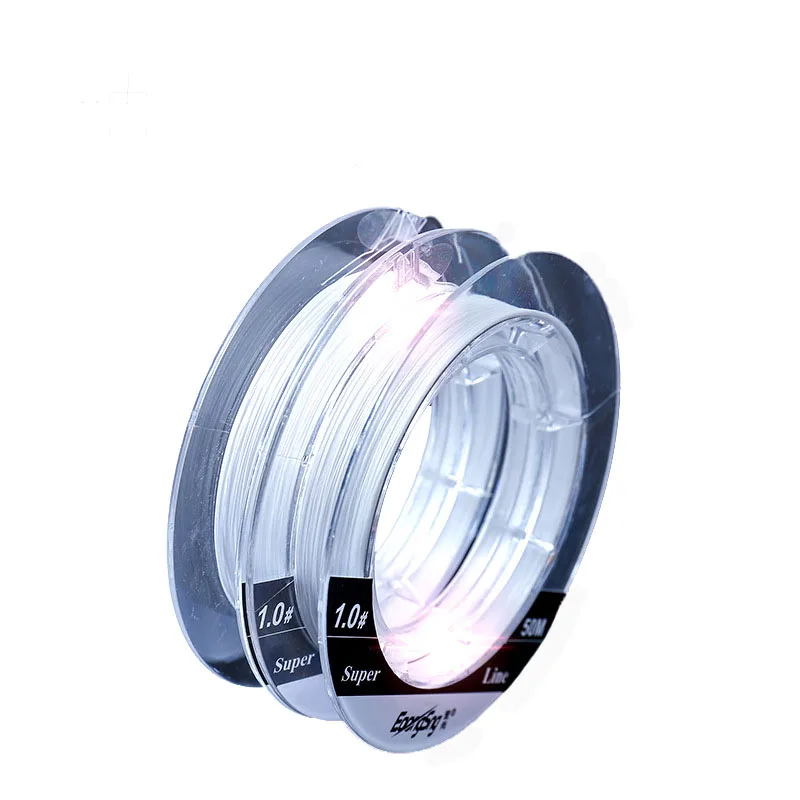 Fishing Leader 50M Nylon and PE Synthesis Line 9 Strands Fluorocarbon Fishing Line Multifilament Fly Fishing Line jooyoo Brand