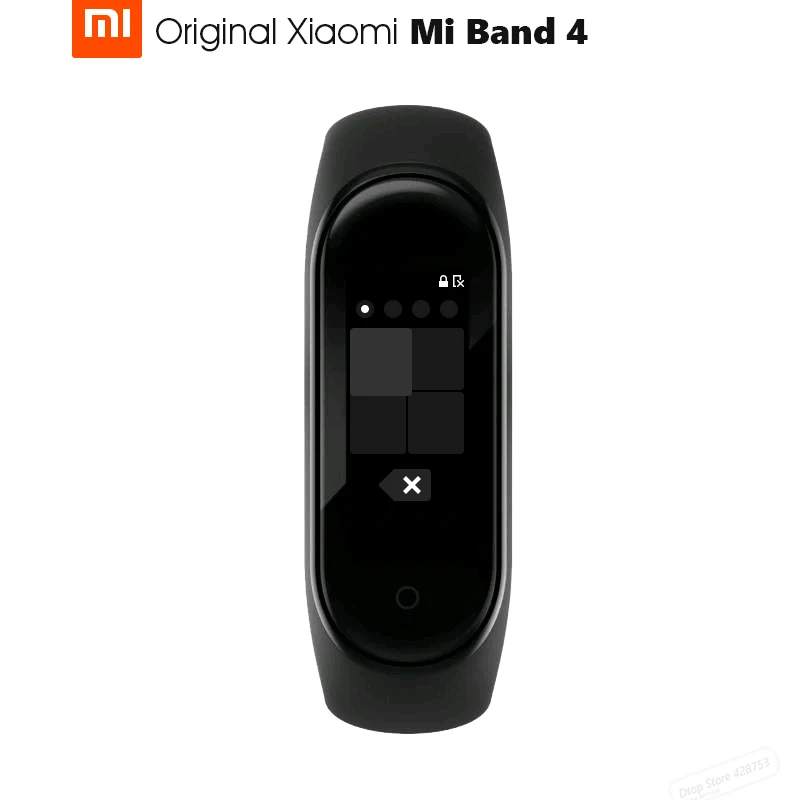 Новейший Xiaomi mi-браслет 4 с цветным смарт-экраном, браслет для фитнеса и сердечного ритма, 135 мА/ч, Bluetooth 5,0, 50 м, водонепроницаемый браслет для плавания mi ng - Цвет: black