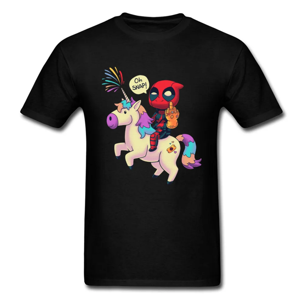 Cool Avengers-Endgame-Deadpool-Thanos-Unicorn-Rainbow- Man T-Shirt Oversized Labor Day Round Collar Cotton Tops T Shirt Tops Shirts Avengers-Endgame-Deadpool-Thanos-Unicorn-Rainbow- black