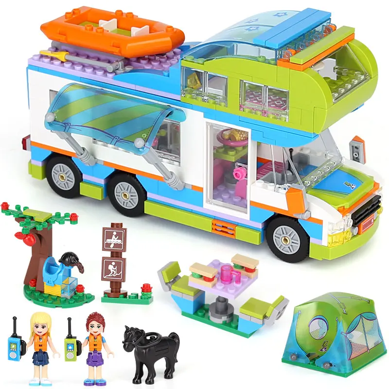 

new Lepin 01062 Girls Series Mia's Camper Van Building Compatible With lego Friends Blocks Bricks Funny Birthday Gifts 546 Pcs