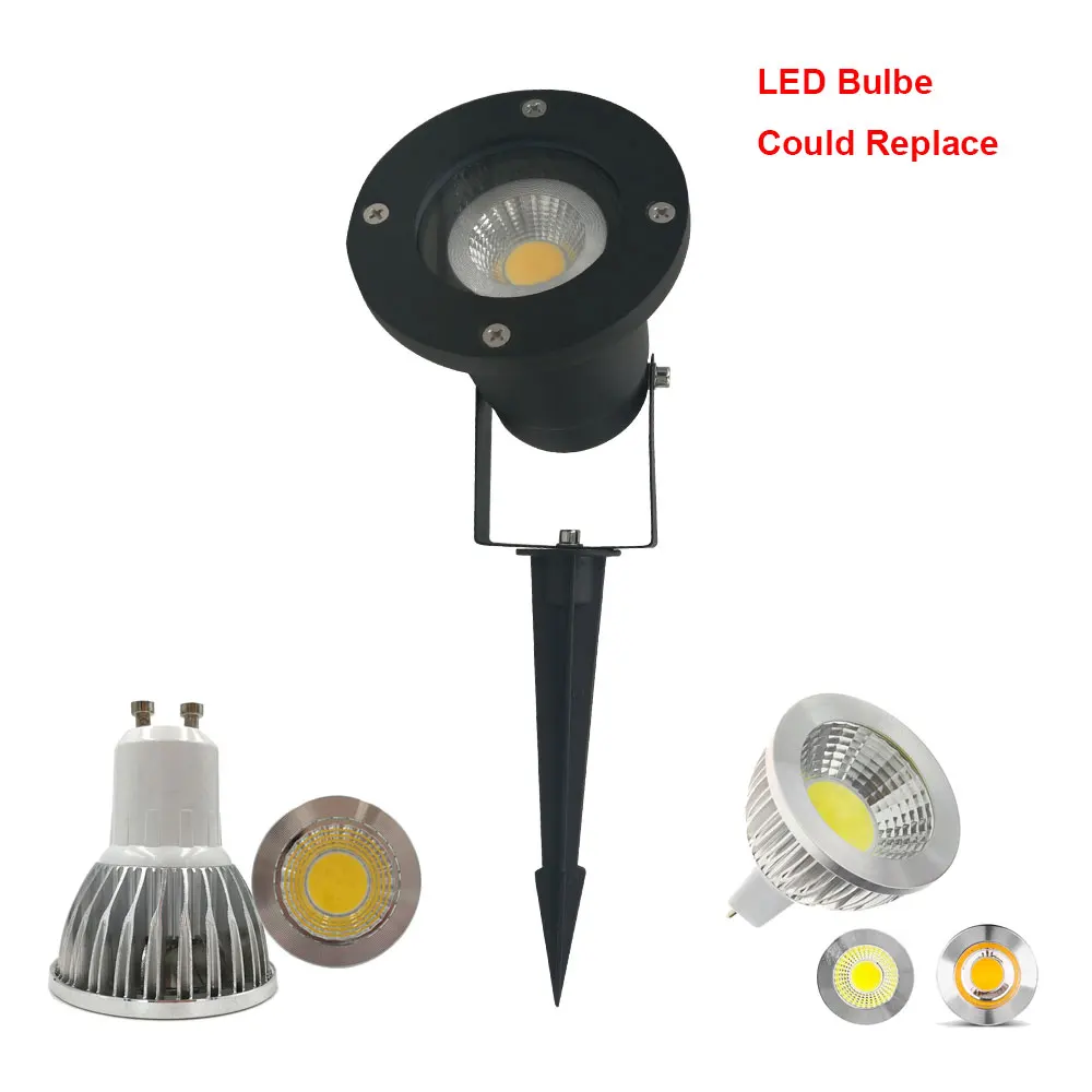 

Free shipping led garden light GU10 led lawn lamp MR16 spike spotlight waterproof spike lawn light GU10 for outdoor use