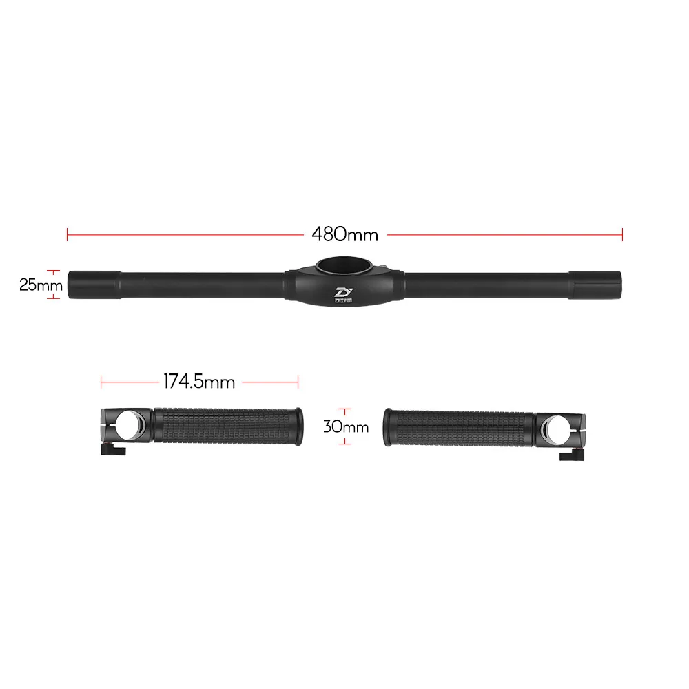  ZHIYUN Official Dual Handheld Extended Handle Accessories with 1/4 Screw Hole Grips Handbar Mount f