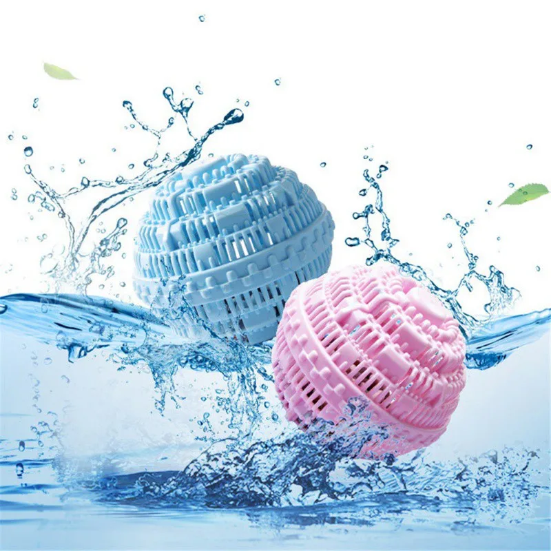 Home Eco-Friendly Pink Blue Laundry Balls Discs Anion Molecules Cleaning Magic Wash Magic laundry ball Washing