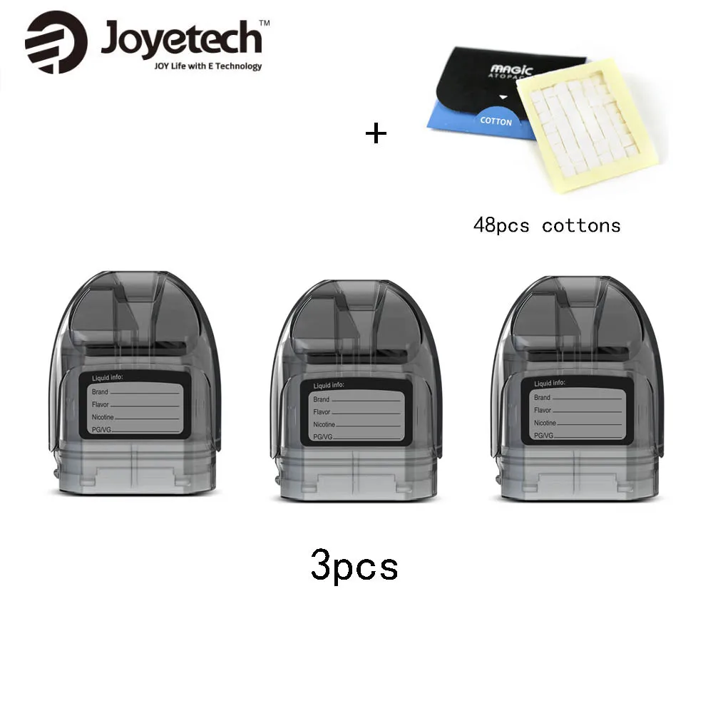 Joyetech Atopack Magic Pod картридж 2 мл/7 мл ёмкость для Joyetech Atopack Magic Комплект с 0.6ohm NCFilm нагреватель и 48 шт. хлопок