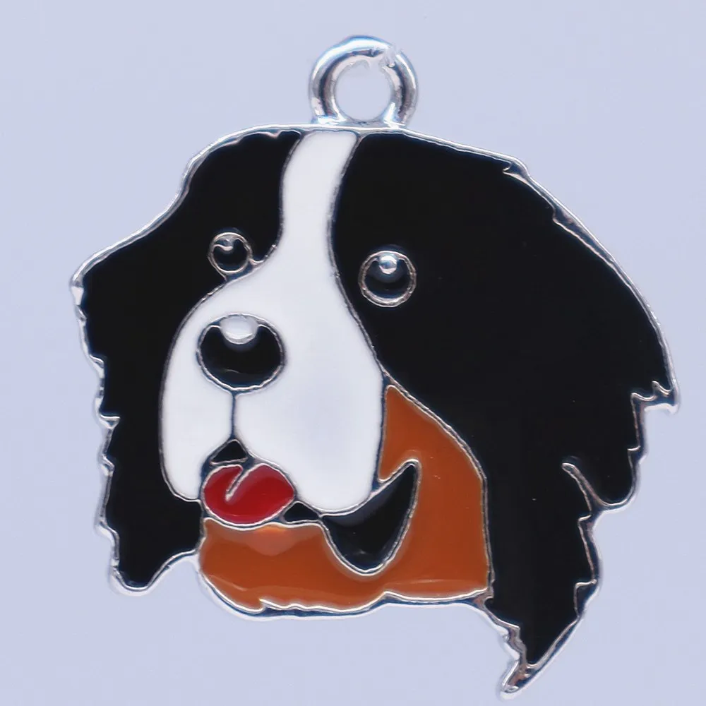 Металлическая Глянцевая Бернская горная собака подвеска кулон ювелирные изделия для животных любовник сувенирный подарок браслет ожерелье diy