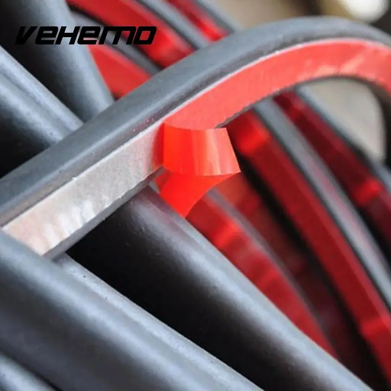 

Vehemo Car Door Seal Strip 4m Vehicle Edge Strip Anti-Noise Car D Shape Strip