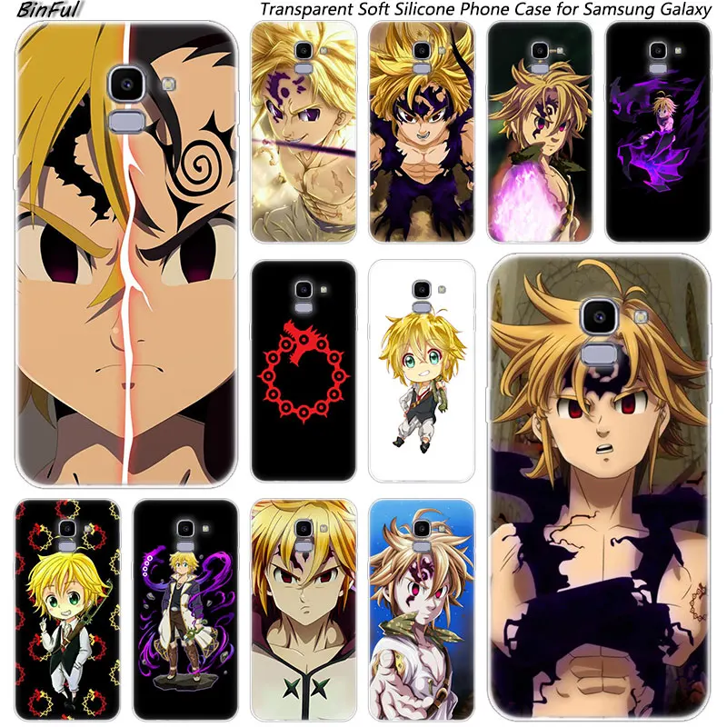 

Nanatsu No Taizai Meliodas Silicone Phone Case For Samsung Galaxy J8 J6 J4 2018 J2 Core J5 J6 J7 Prime J3 2016 2017 EU J4 Plus
