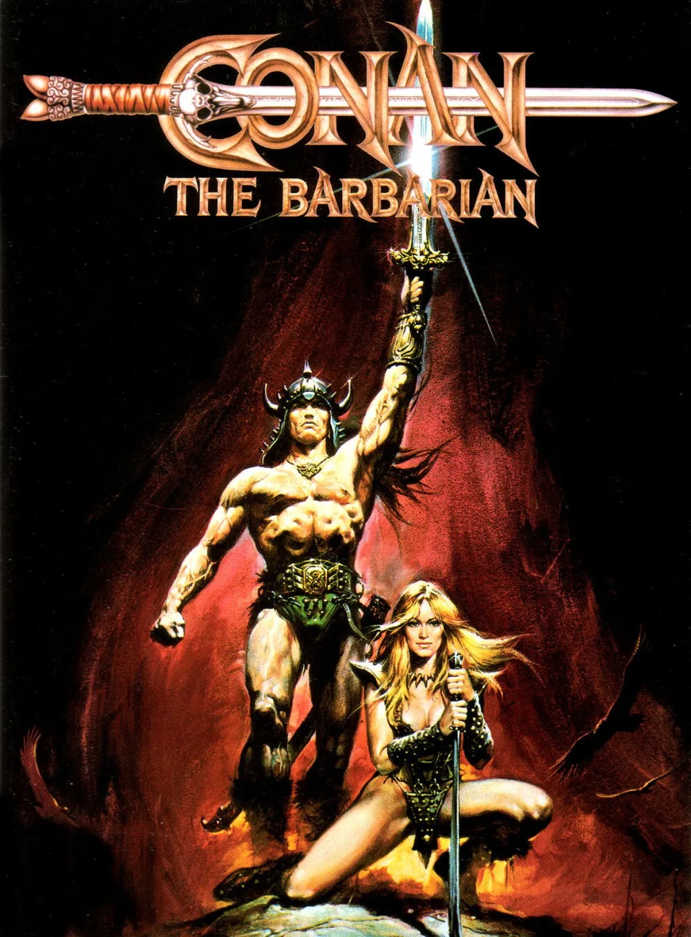 

CONAN THE BARBARIAN Movie Poster RARE SILK POSTER Decorative painting 24x36inch