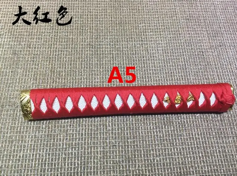 Высококачественный меч катана ручка Tsuka для японского самурайский меч катана Menuki Fuchi Kashira - Цвет: X