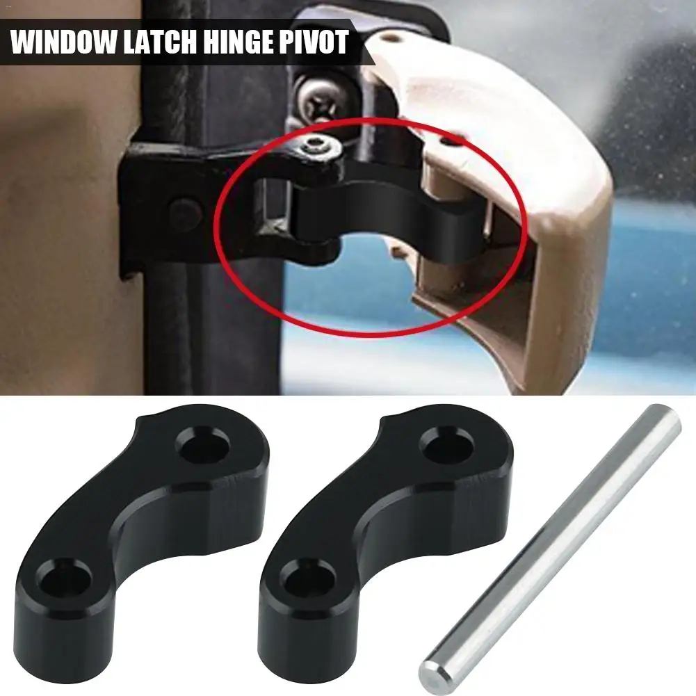 

2PCS Billet Window Latch Hinge Pivot for 95-04 Tacoma 00-06 Tundra Rear Quarter BL