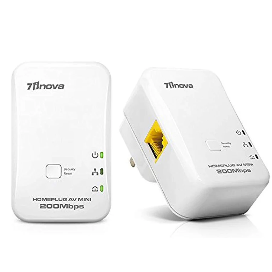 Оригинальный 7 инова 2X200 Мбит/с мини Homeplug Сетевой удлинитель AV комплект адаптера