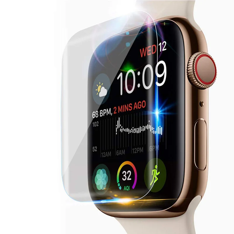 

3D Full Cover Soft TPU Protective Film For Apple Watch Series 4 40mm 44mm Screen Protector Film For iWatch 42mm 38mm Series 3/2