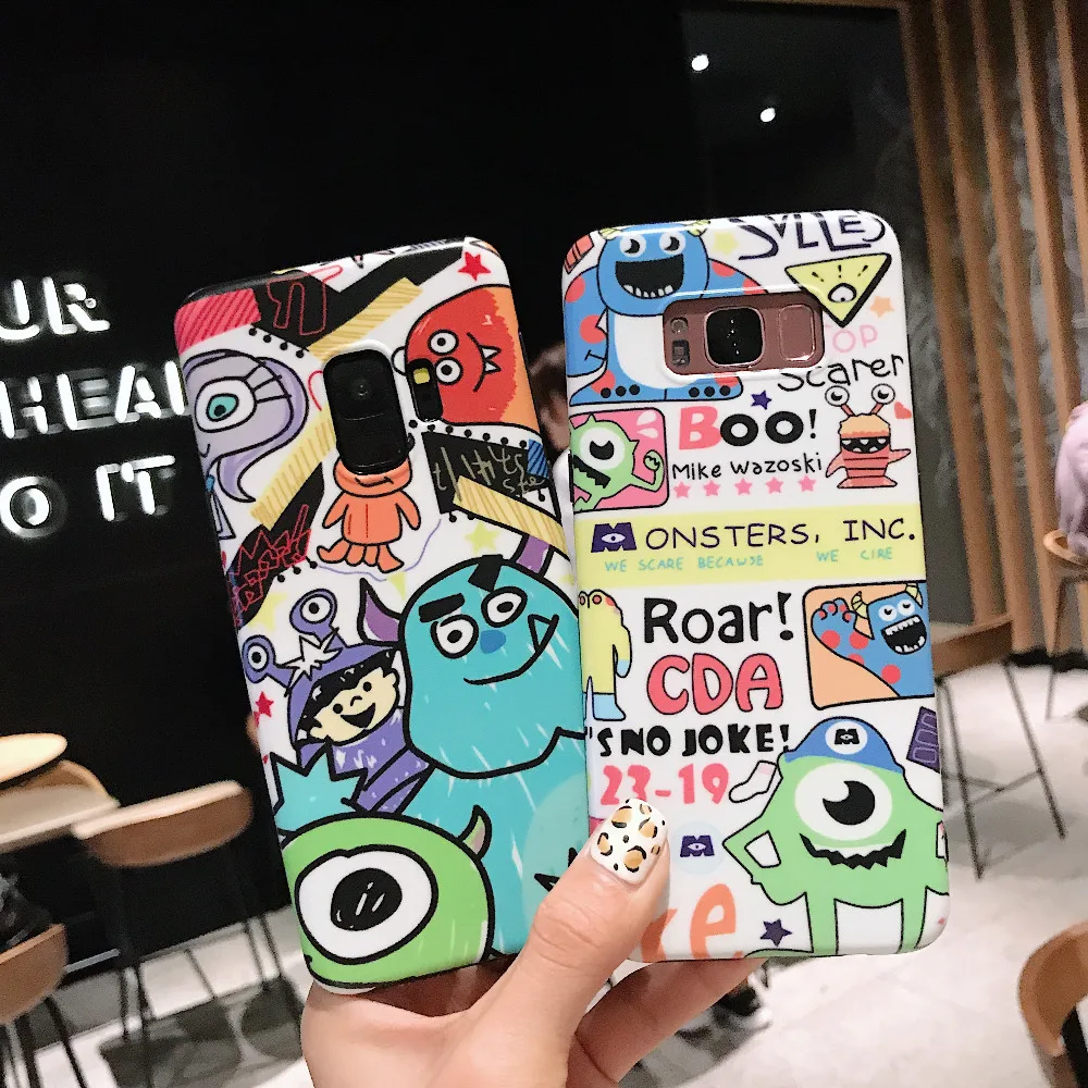 Чехол Marchcover для samsung Galaxy S9 S8 Plus Note 9 8 с милыми мультяшными монстрами Universty Mike мягкий