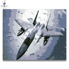 Раскраска по номерам Истребитель Военный корабль Танк изображение парусника Цифровая живопись маслом по номерам постер с фильмом искусство картина по номерам