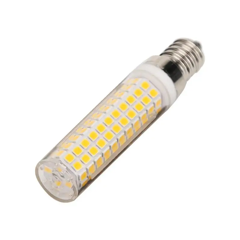 E14 136 SMD 2835 Светодиодный керамическая для зерен лампочки затемнения галогенные заменить лампу AC220-240V