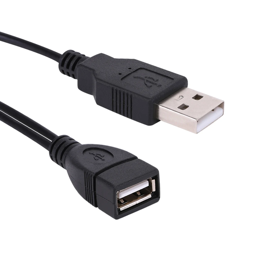 USB 2,0 A Женский до 2 двойной USB Мужской концентратор адаптер питания Y сплиттер кабель Шнур