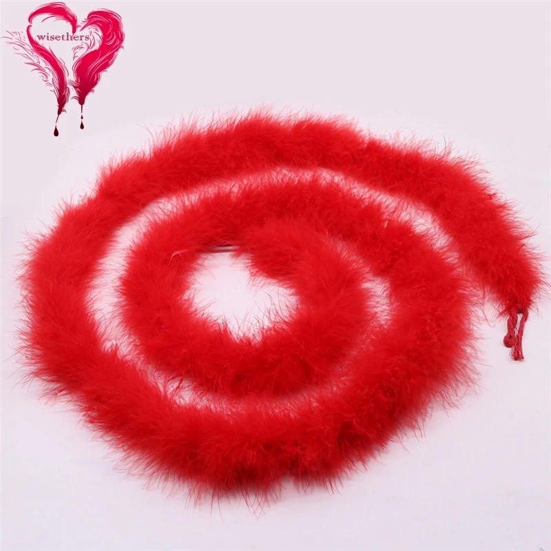 red marabou feather boa 1