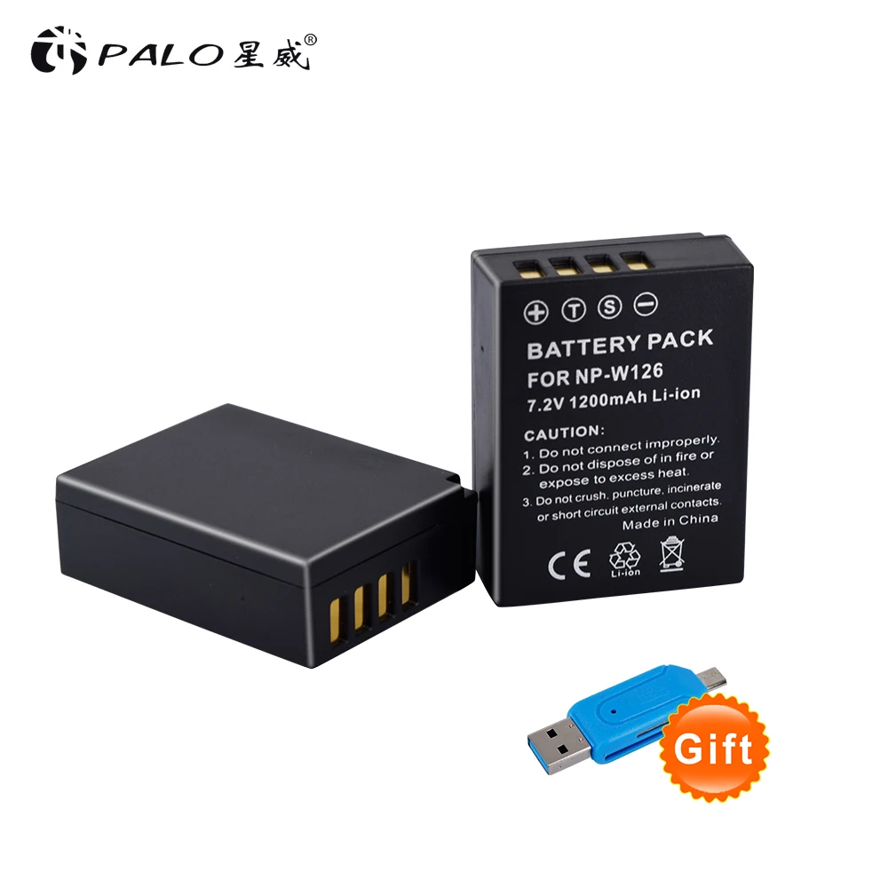 

2pcs P-W126 LI-ION digital Camera Battery For FUJI X-E3 X-Pro2 X-E1 X-A1 HS50ESR HS30ESR X-A3 X-100F camera