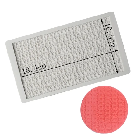 Woollen Knit Mould Silicone Mold Fondant Cake Decorating Tool Gumpaste Sugarcraft Chocolate Forms Bakeware - Color: YX0462