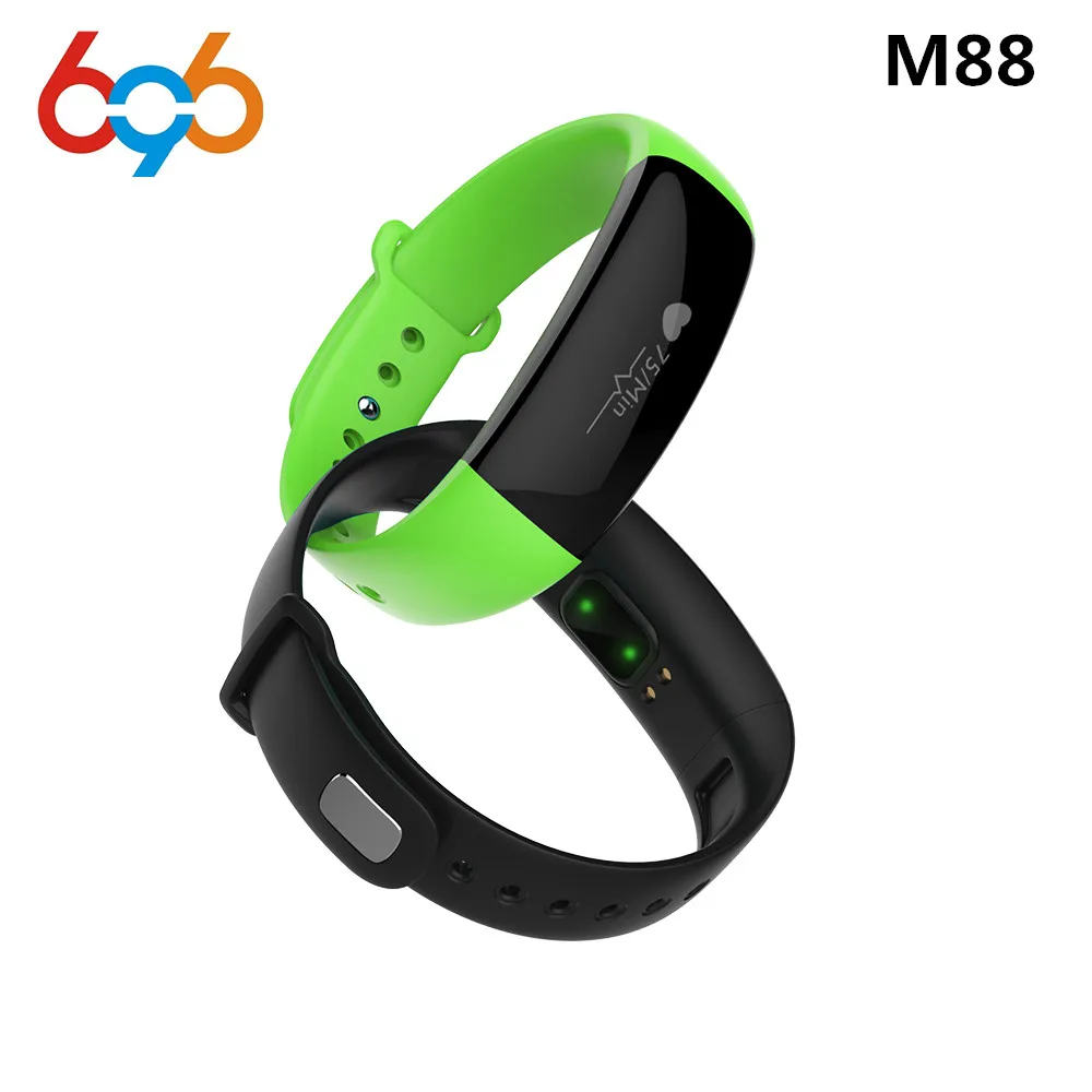 

696 M88 Smart Band Passometer Message Reminder Bracelet Fitness Activity Tracker Heart Rate Tracker Smartband For Android IOS