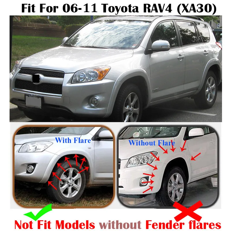 Автомобильные Брызговики для Toyota RAV4 2007-2012 2,4 с Fender Брызговики брызговик крылья 2011 2010 2009 2008 2007