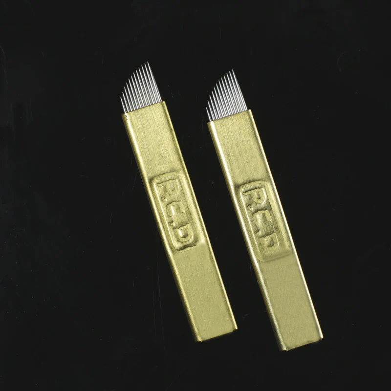 

2pcs/set PCD 12 Pins Lamina Nano Blade Hard 0.25mm Permanent Makeup Microblading Needle For Tobori Pen eyebrow Eyebrow tattoo