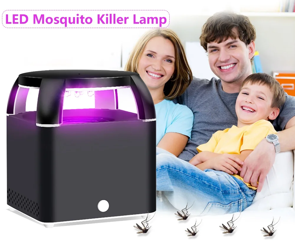 USB светодиодный Mosquito Убийца лампы для дома Применение насекомых Silent комаров свет Catcher сад летать УФ убивая летучими ошибки zapper