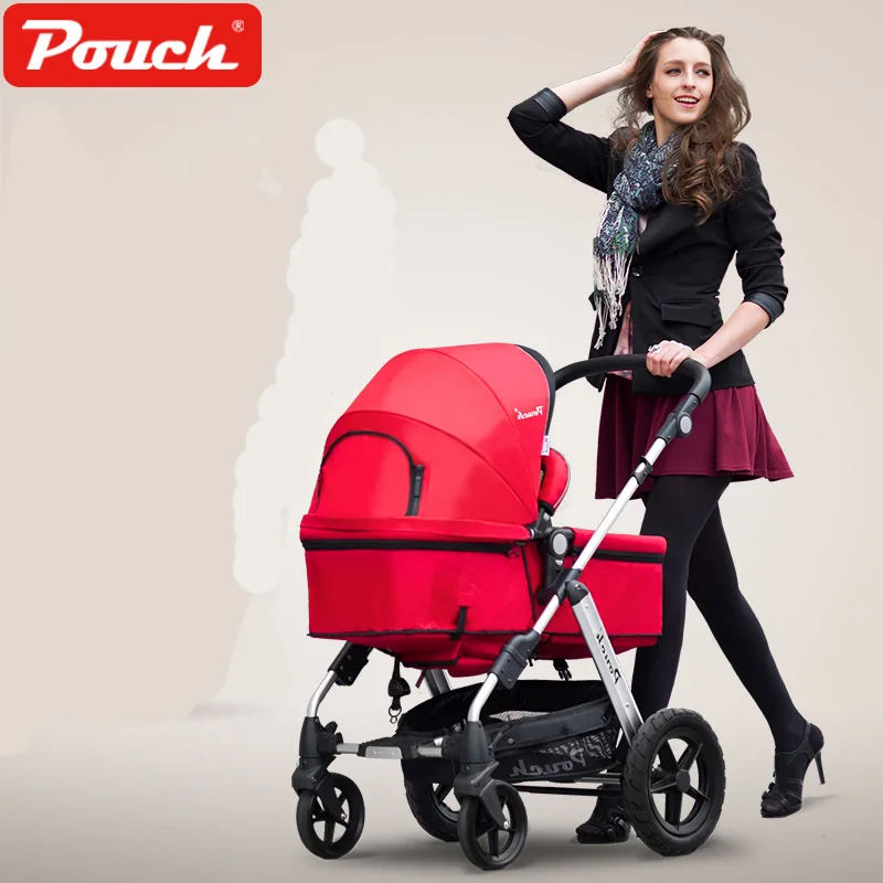 

Pouch Baby Stroller High Landscape Trolley Can Sit and Lie