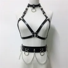 Летние модные кожаные ремни, наряды, нижнее белье, подвязки, уплотнительное кольцо, широкие ремни, вечерние, Клубные, женские, сексуальные комплекты из двух предметов, жгут