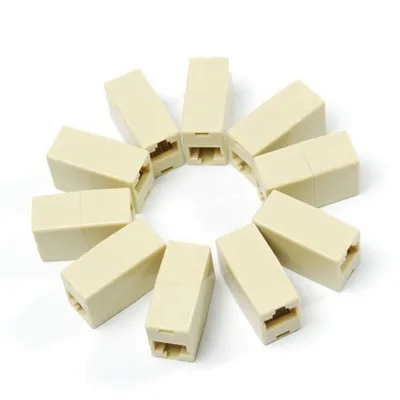 

HOT 20pcs/lot RJ45 Ethernet Net LAN Coupler Plug Adapter RJ-45