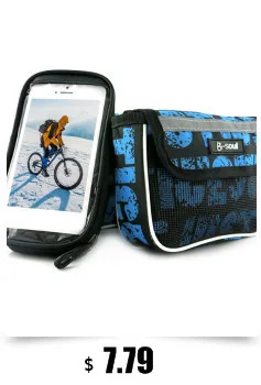 Sale B-SOUL Bicycle Handlebar Mobile Phone Pouch Touch Screen Top Frame Tube Storage Bag Waterproof Cycling Cellphone Holder Bag 3