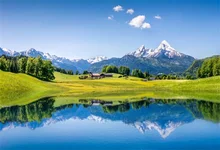 mountain scene backdrop