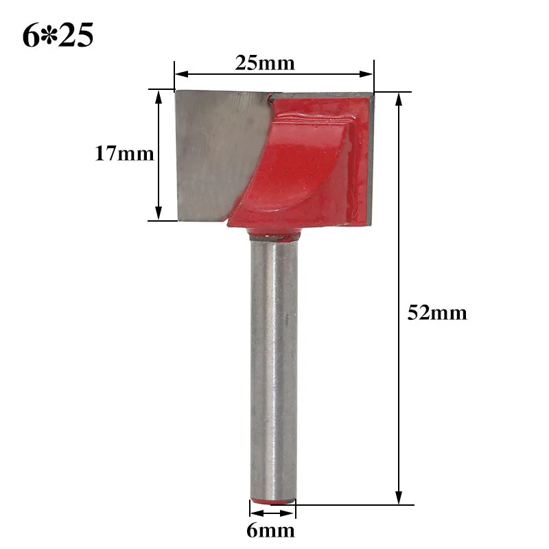 03 JDSR 6mm Shank Wood Router Bit Cleaning Bottom Router Bit Woodworking Tenon Milling Cutter Tool Cutting Smooth Wood Cutter Set