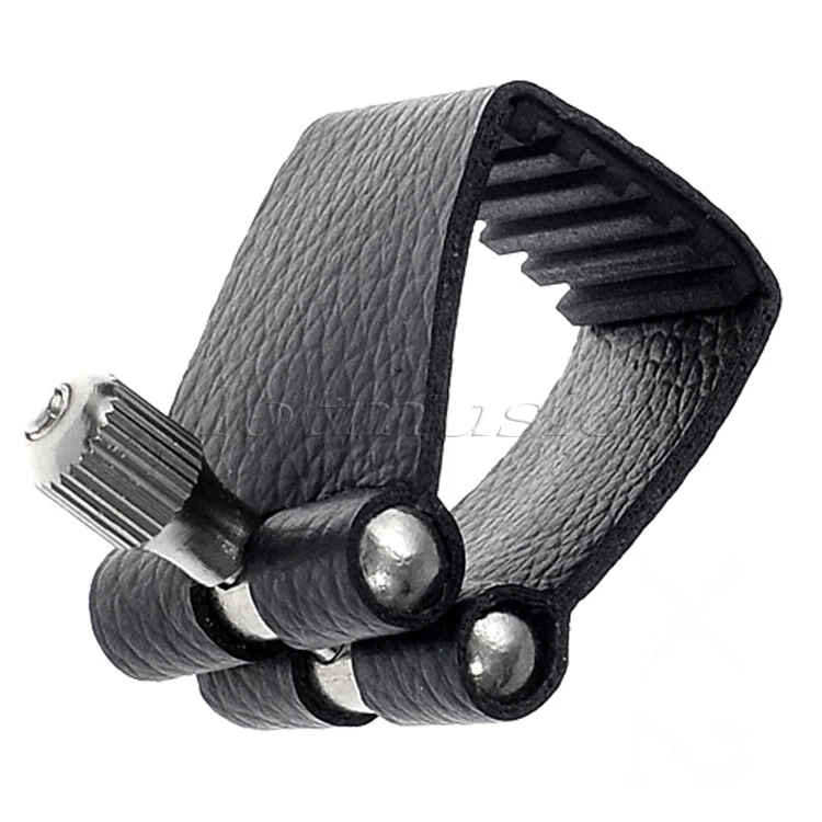 Кожаная Лигатура для альт саксофона Sax Mouthpiece Black 1 шт|saxophone ligature|saxophone mouthpiece altoligature