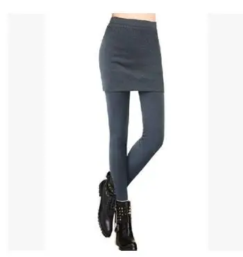 Женская юбка брюки для девочек поддельные из двух частей женский плотно эластичная юбка и штаны 2018 Весна Осень Дамы мотобрюки LZ906