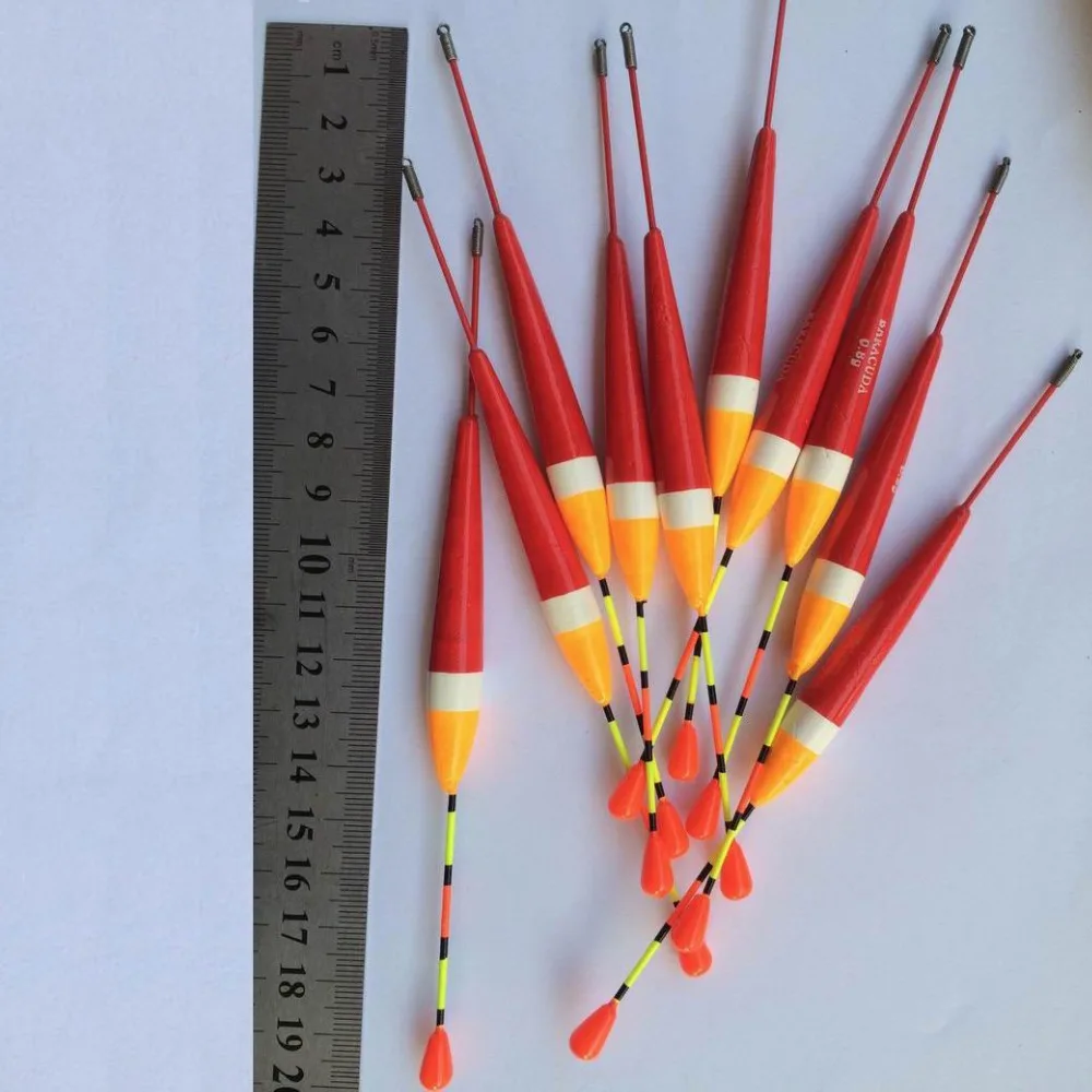 

100pcs Fishing pool Floats Set valve free switch go pro Charms Stem Bobbers Waggler Kit Buoy Fishing Light Stick Floats Mix Size