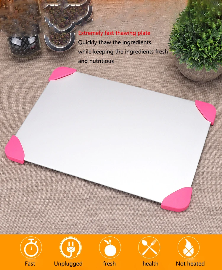 Convenient Fast Defrosting Tray Easy Cleaner Frozen Meat Defrost Food Thawing Plate Board Safety Healthy Kitchen Tool Accessory