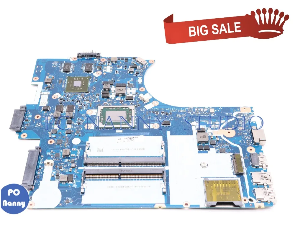 Pcnanny CE575 NM A871 для ThinkPad Lenovo E575 15 6 дюймовый ноутбук материнская плата A12 9700P DDR4 Radeon R5