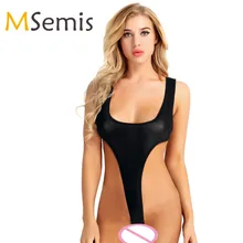 Для женщин прозрачные купальный костюм с высоким вырезом со стрингами купальный костюм Одна деталь прозрачная белье глубоким округлым декольте боди