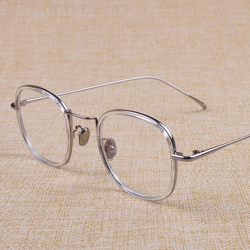 New TR90 Vintage Eyeglass Frame Ultra-light Full-frame Square Glasses Men and Women Flat