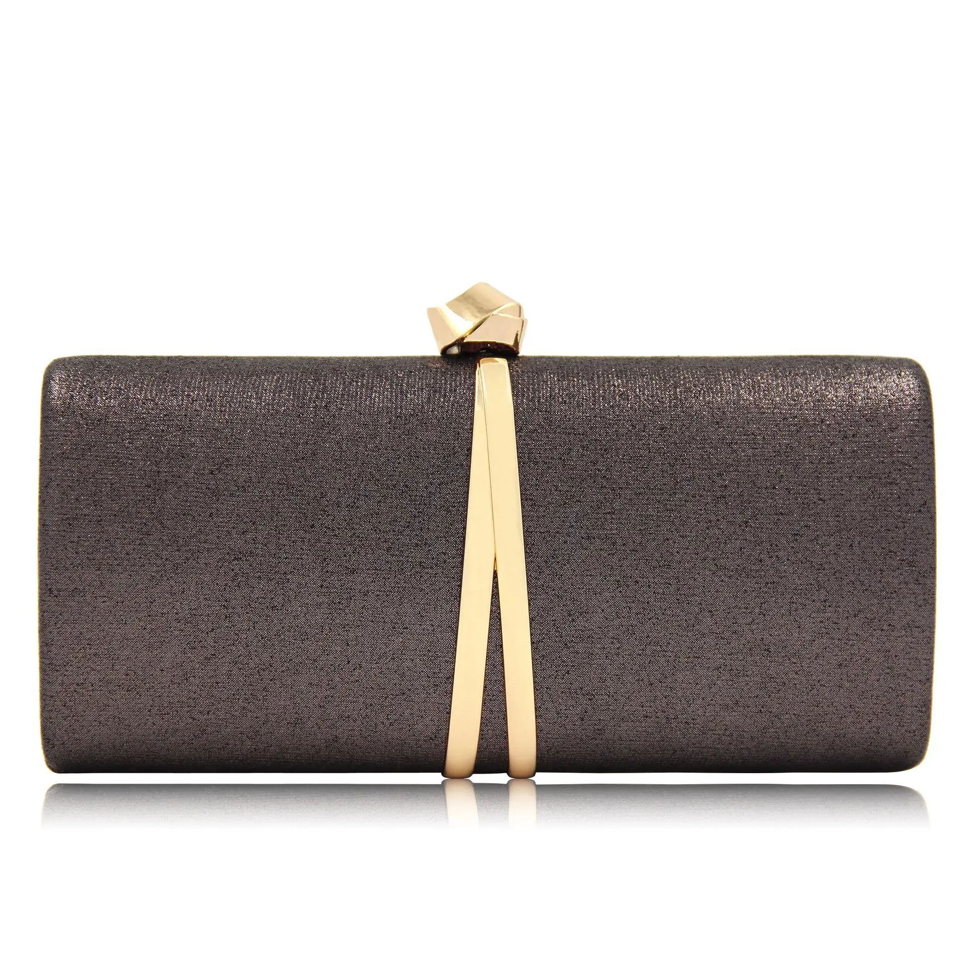 

Women Evening Clutch Bags New Multi-color Shiny Box Package Evening Party Bags Women Day Clutches Purses Metal Clip Bag