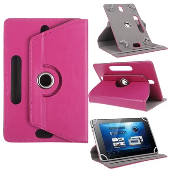 

500pcs/lot gligle 8 inch Universal 360 Degree Rotating Stand Leather Case Cover for 8inch Universal Tablet Case