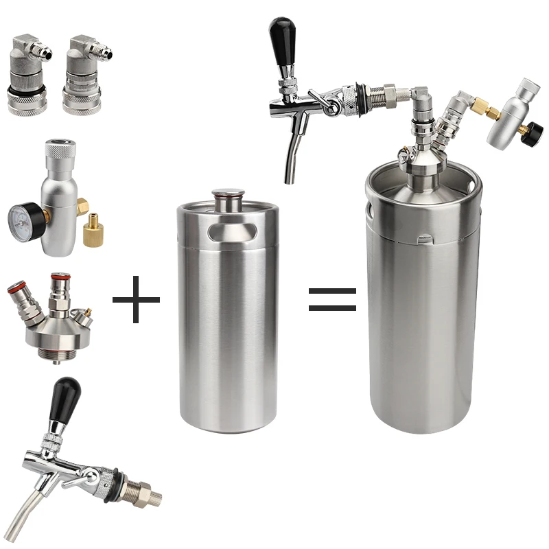 Домашний пивоваренный мини 10л пивной бочонок под давлением Ворчун для ремесла система дозатора пива CO2 регулируемая