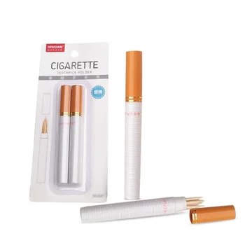 

Cigarette toothpick holder toothpick box portable 8.5cmx0.9cm