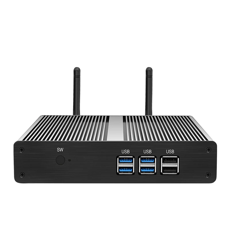 Fanless Mini PC Intel Core i3 6100U 7100U 4K HD Windows 10 Mini Computer Barebone Computer NUC DDR3 4K HTPC HDMI PC Mini