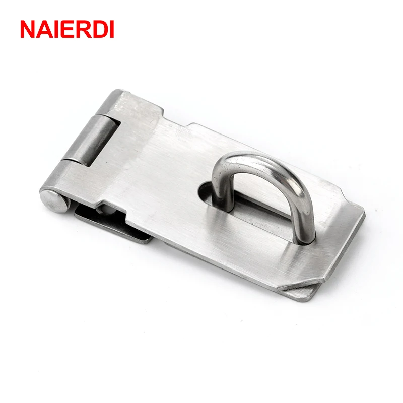 

NED-J7 Mild Steel Cabinet Box Hasp and Staple Lock Spring Latch Catch Toggle Locks For Sliding Door Window Furniture Hardware