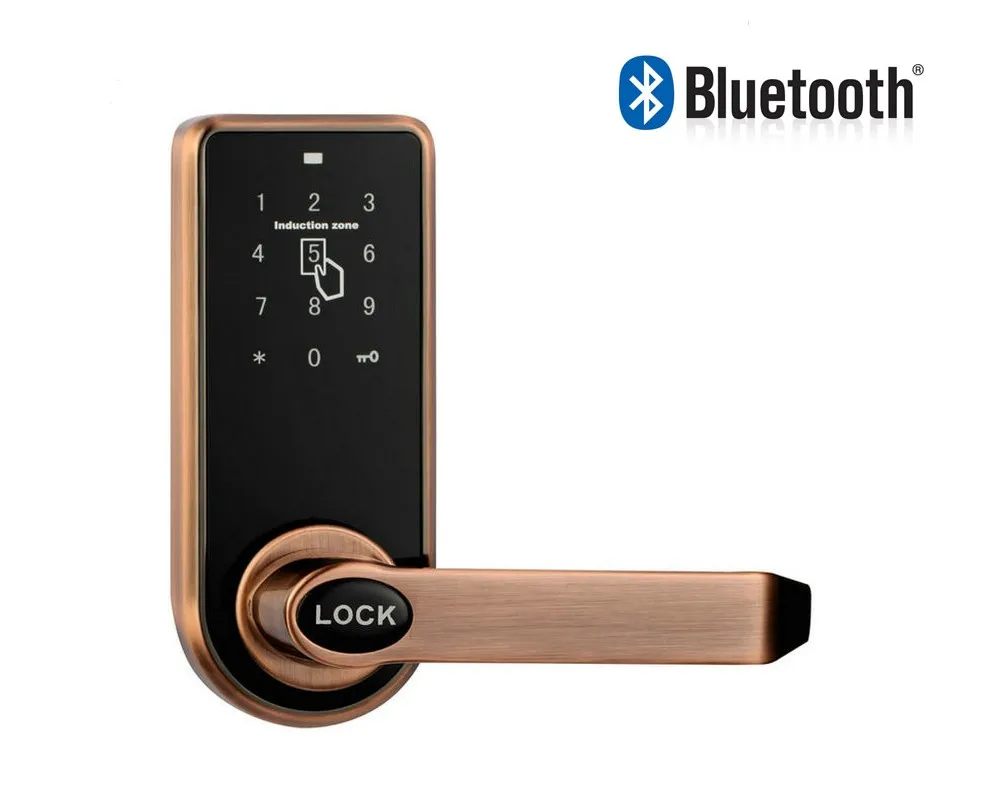 Смарт-замки из цинкового сплава с Bluetooth с кодом сенсорного экрана для отеля и квартиры, совместимы с iOS и Android OS8818BLE