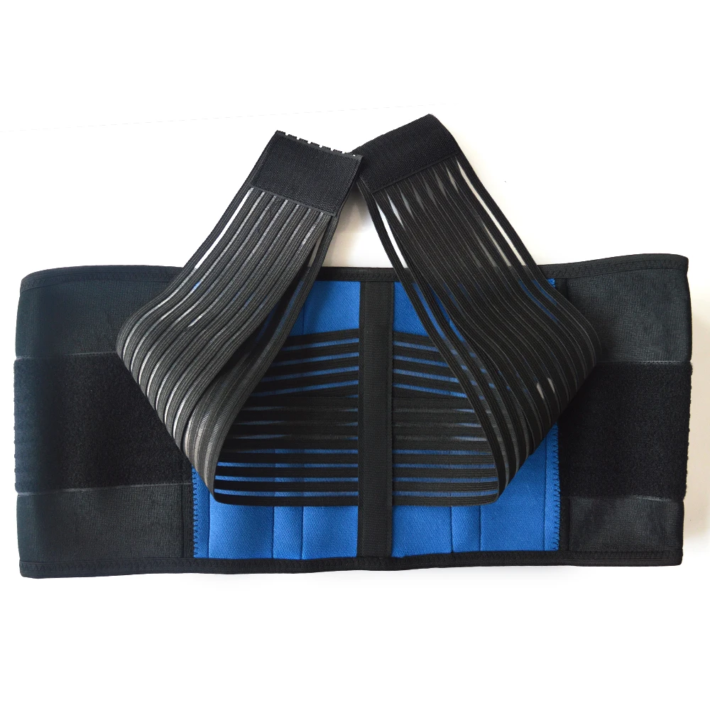 AOFEITE Neoprene Double Pull Lumbar Lower Back Support Brace Pain Relief Adjustable Belt Lumbar