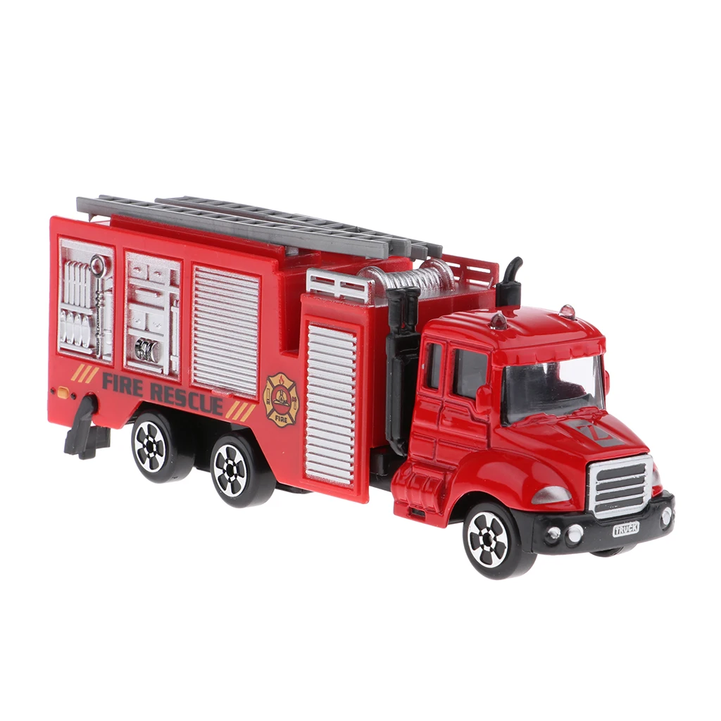 1/64 Truck Model Pull Back Construction Engineering Truck Vehicles Toy for Kids DIY Play Kits For Boys Children Educational Toys