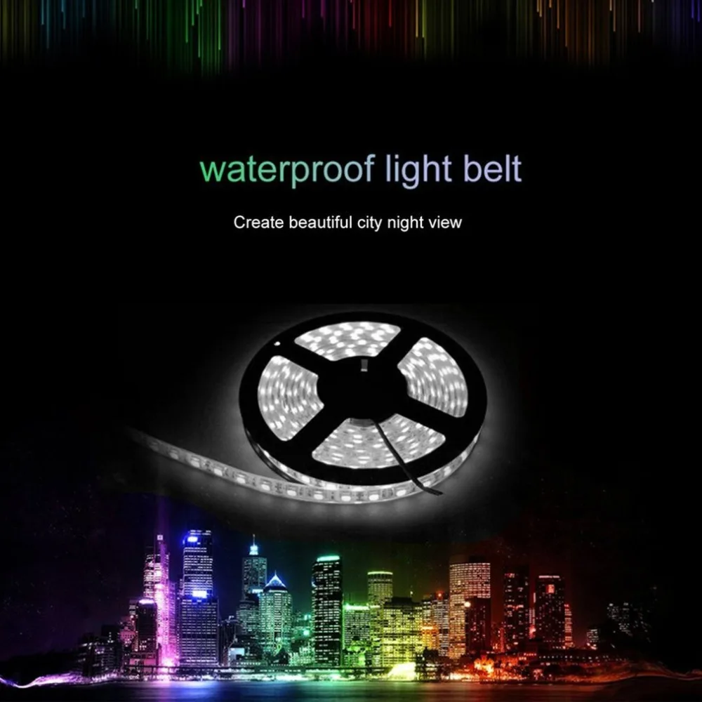 

2pcs Waterproof RGB LED Strip Light3528 DC12V 1A String Ribbon Tape Lamp Wide Use Decoration Lamp UK Plug